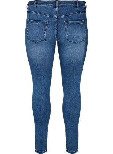 Zizzi Superslimmade Sanna-jeans med nitdetaljer, Blue Denim, Packshot image number 1