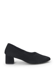 Wide fit - Pumps i mocka, Black, Packshot