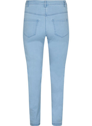 Zizzi Slim fit Emily jeans med normalhög midja, Ex Lt Blue, Packshot image number 1