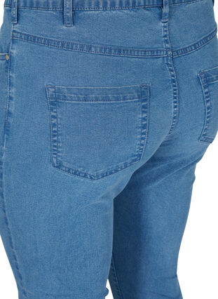 Zizzi Super slim Amy jeans med hög midja, Light blue, Packshot image number 3