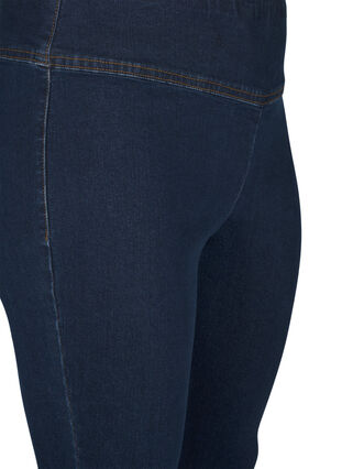 Zizzi Stretchiga jeggings med hög midja, Dark Blue, Packshot image number 2