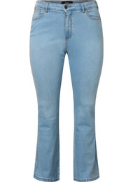 Ellen bootcut jeans med hög midja, Ex Lgt Blue