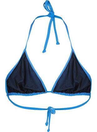 Zizzi Enfärgad triangel-bikinitopp, Nebulas Blue, Packshot image number 1