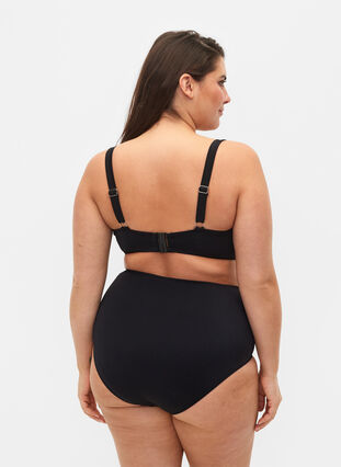 Zizzi Bikinitrosor med hög midja, Black, Model image number 1