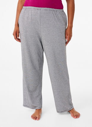 Zizzi Pyjamasbyxor med fickor, Striped DGM , Model image number 2