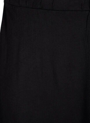 Zizzi 2-pack kjol i viskos, Black / Black W. dot, Packshot image number 3