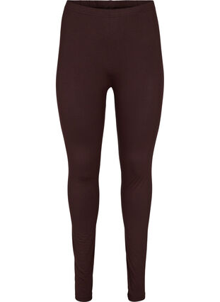 Zizzi Basleggings i viskos, Coffee Bean, Packshot image number 0