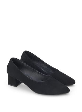 Zizzi Wide fit - Pumps i mocka, Black, Packshot image number 1