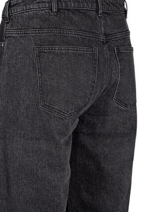 Zizzi Lösa jeans med croppad längd, Dark Grey Denim, Packshot image number 3