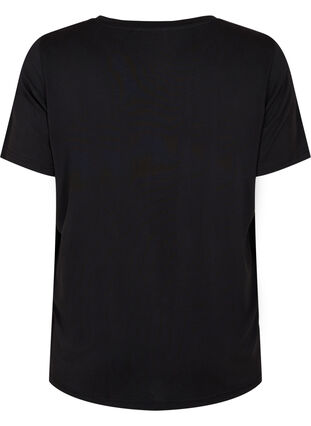 Zizzi T-shirt i TENCEL™ Modal med rund halsringning, Black, Packshot image number 1