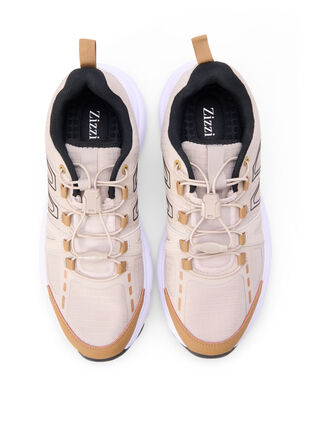 Zizzi Wide fit - Sneakers med elastiska snören, Birch, Packshot image number 2