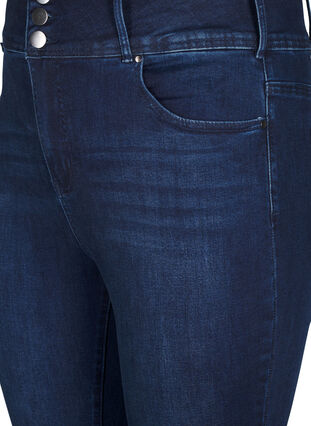 Zizzi Superslimmade Bea-jeans med extra hög midja, Dark Blue, Packshot image number 2