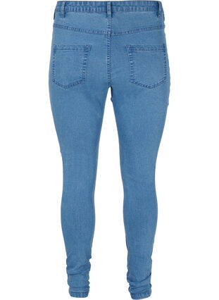 Zizzi Super slim Amy jeans med hög midja, Light blue, Packshot image number 1