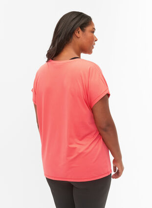Zizzi Kortärmad t-shirt för träning, Dubarry, Model image number 1