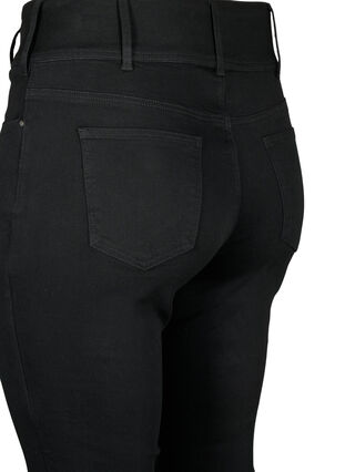 Zizzi Superslimmade Bea-jeans med extra hög midja, Black, Packshot image number 3