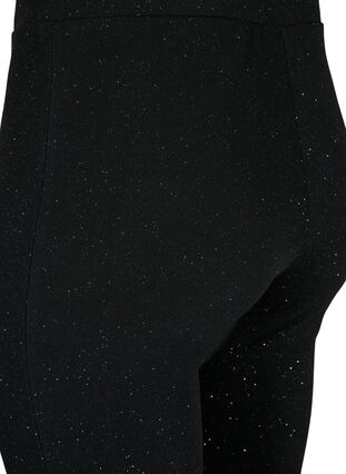 Zizzi Glitterbyxor med bootcut, Black, Packshot image number 3