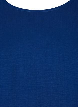 Zizzi Kort klänning med rosett baktill, Estate Blue, Packshot image number 2
