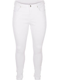 Super slim Amy jeans med hög midja, White, Packshot