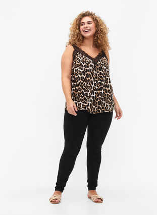 Zizzi Spetstopp i viskos, Leopard, Model image number 2