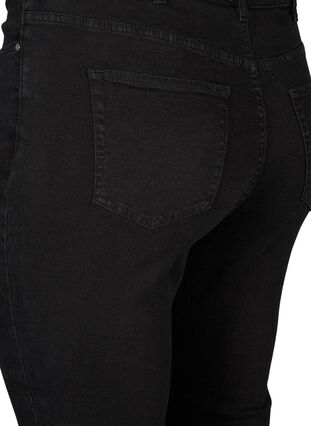 Zizzi Amy jeans med hög midja och super slim passform, Black, Packshot image number 3