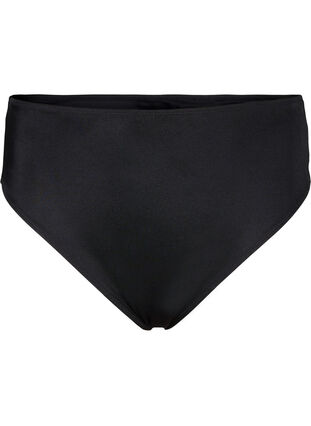 Zizzi Enfärgad bikiniunderdel med normal midja, Black, Packshot image number 0