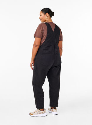 Zizzi Denim overaller, Black, Model image number 1