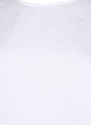 Zizzi Blus i TENCEL™ Modal med broderidetaljer, Bright White, Packshot image number 2