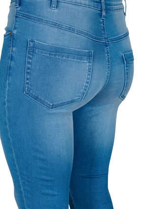 Zizzi Super slim Amy jeans med hög midja, Light blue, Packshot image number 3
