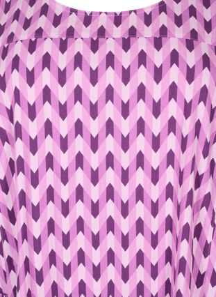 Zizzi Kortärmad bomullsklänning med mönster, , Packshot image number 2
