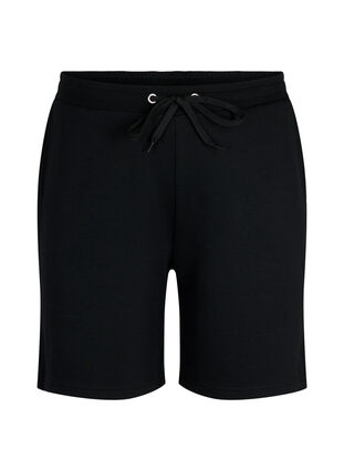 Zizzi Shorts i modalmix med fickor, Black, Packshot image number 0
