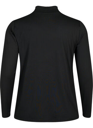 Zizzi FLASH - Långärmad blus med turtleneck, Black, Packshot image number 1