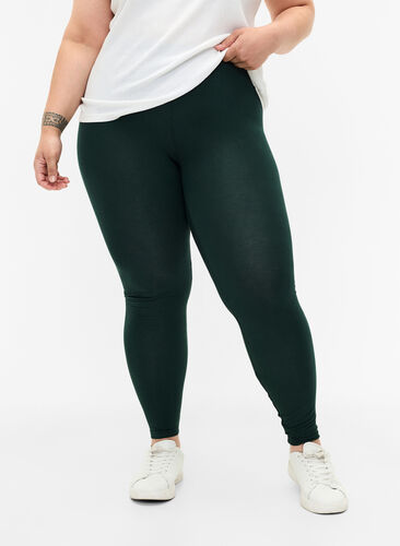 Zizzi Basleggings i viskos, Scarab, Model image number 0