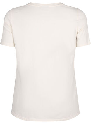 Zizzi T-shirt i bomull med textmotiv, Antique W. W. Howard, Packshot image number 1