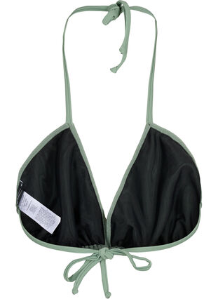 Zizzi Triangelformad bikinibehå med crepe-struktur, Laurel Wreath, Packshot image number 1