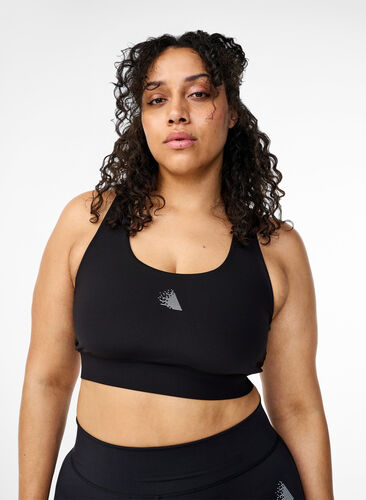 Zizzi Sport-bh med racerback, Black, Model image number 0