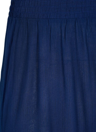 Zizzi Shorts i viskos med hög midja, Medieval Blue, Packshot image number 2