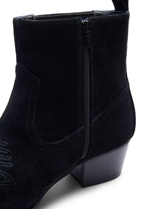 Zizzi Wide fit - Ankelboots i mocka, Black, Packshot image number 3