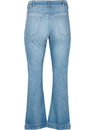 Zizzi Bootcutjeans med slits, Blue Denim, Packshot image number 1