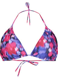 Triangel-bikinibehå med tryck, Pink Flower AOP, Packshot