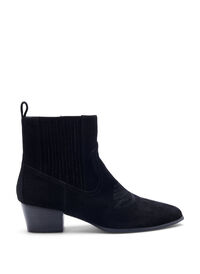 Wide fit - Ankelboots i mocka