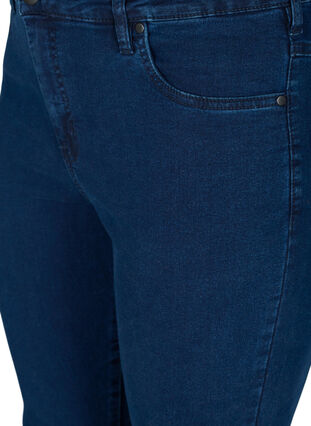Zizzi Super slim Amy jeans med hög midja, Dark blue, Packshot image number 2