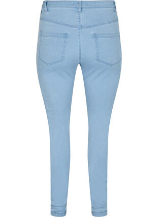 Zizzi Super slim Amy jeans med hög midja, Ex Lt Blue, Packshot image number 1