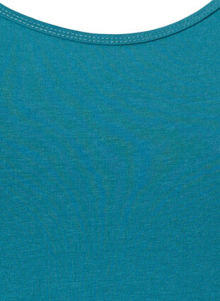 Zizzi Enfärgat baslinne i bomull, Brittany Blue, Packshot image number 2