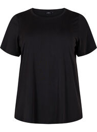 T-shirt i TENCEL™ Modal med rund halsringning, Black