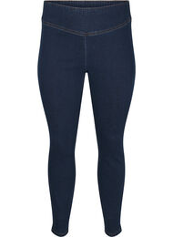 Stretchiga jeggings med hög midja, Dark Blue