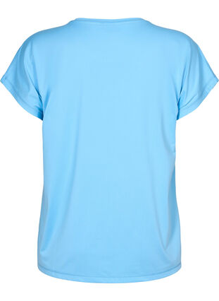 Zizzi Kortärmad t-shirt för träning, Alaskan Blue, Packshot image number 1