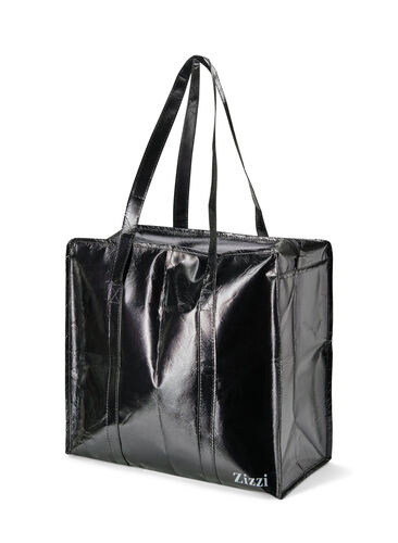 Zizzi Shoppingsväska med dragkedja, Black, Packshot image number 0