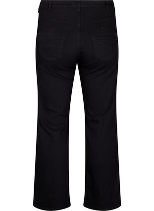 Zizzi Regular fit Gemma jeans med hög midja, Black, Packshot image number 1