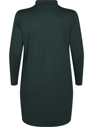 Zizzi FLASH - Långärmad klänning med turtleneck, Scarab, Packshot image number 1