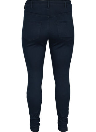 Zizzi Super slim Amy jeans med hög midja, Unwashed, Packshot image number 1